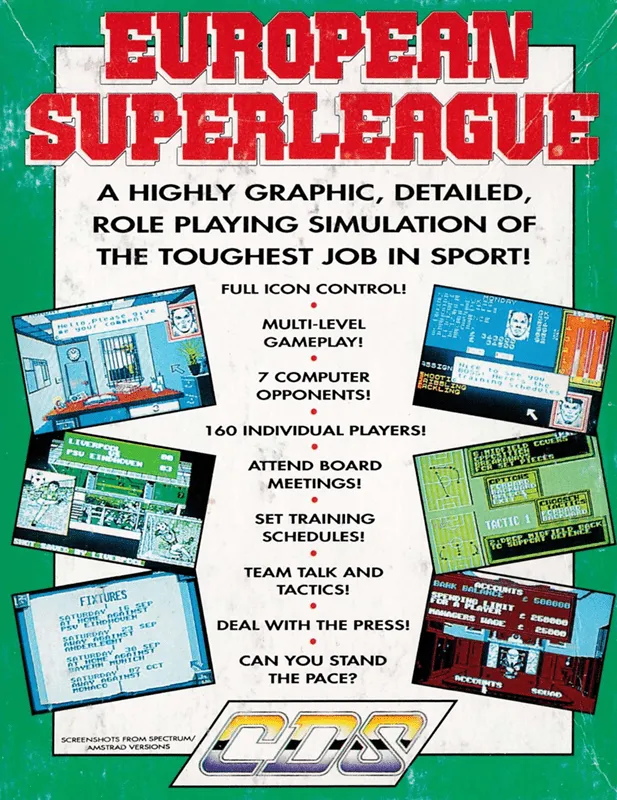 European Superleague box back
