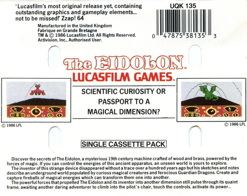 The Eidolon box back