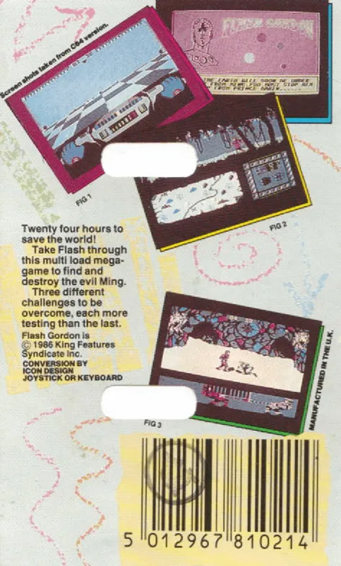 Flash Gordon box back
