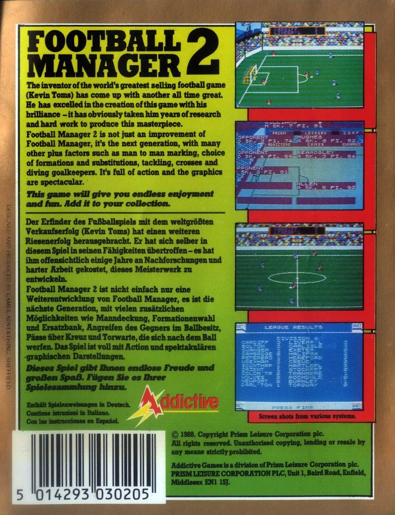 Football Manager 2 box back