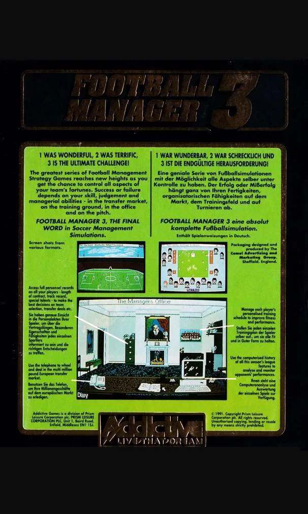 Football Manager 3 box back