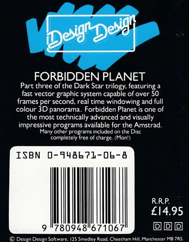 Forbidden Planet box back