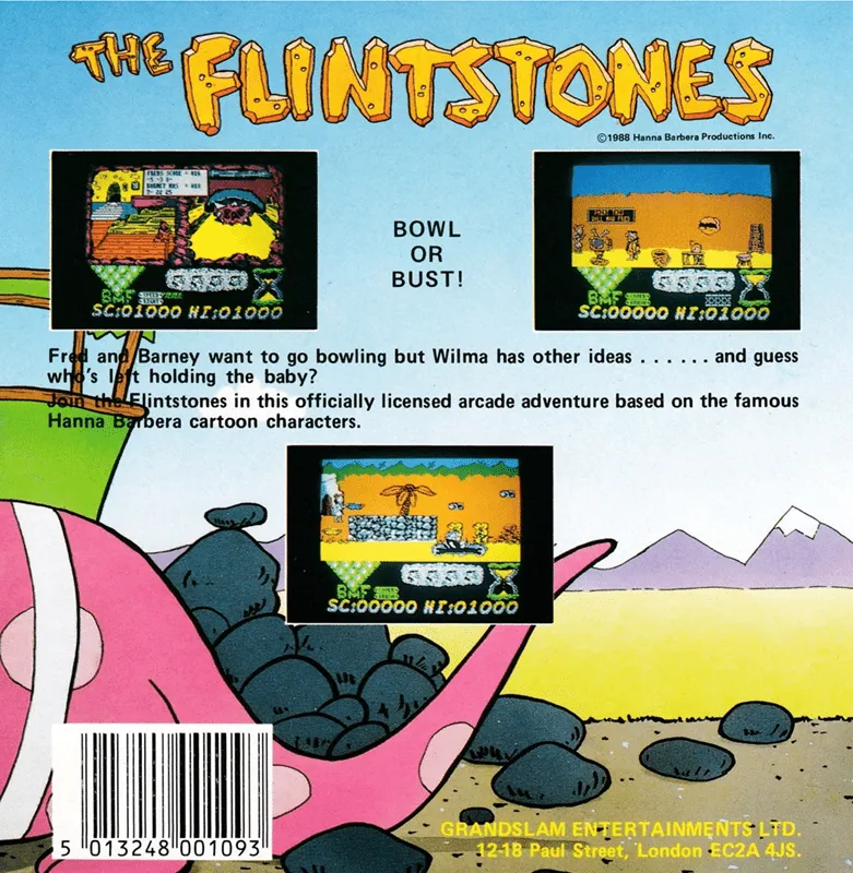 The Flintstones box back
