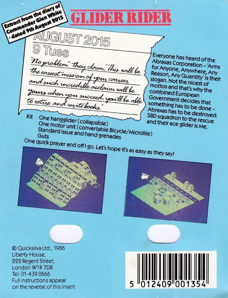 Glider Rider box back