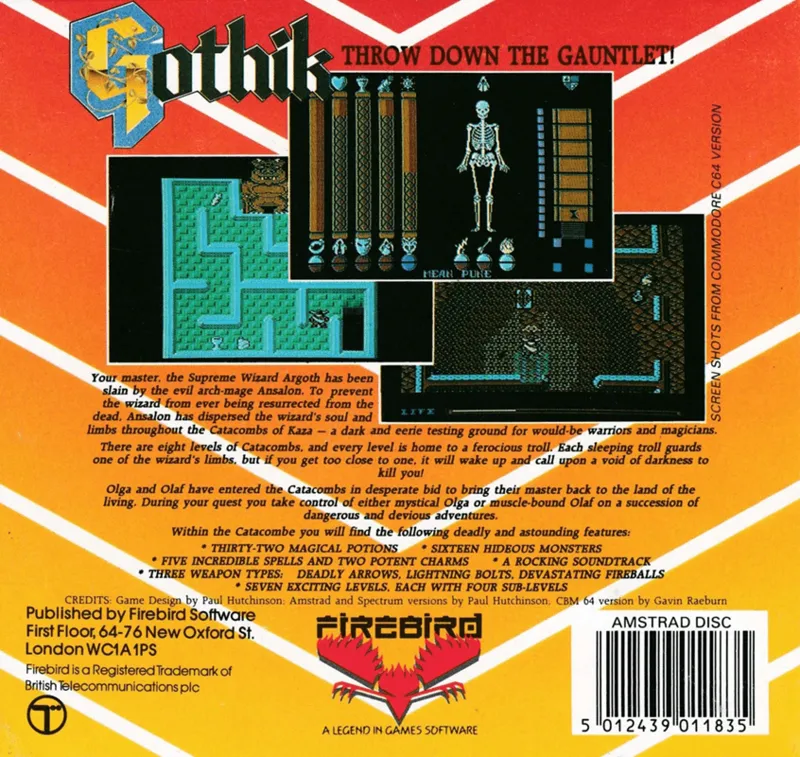 Gothik box back