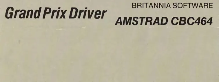 Grand Prix Driver box back