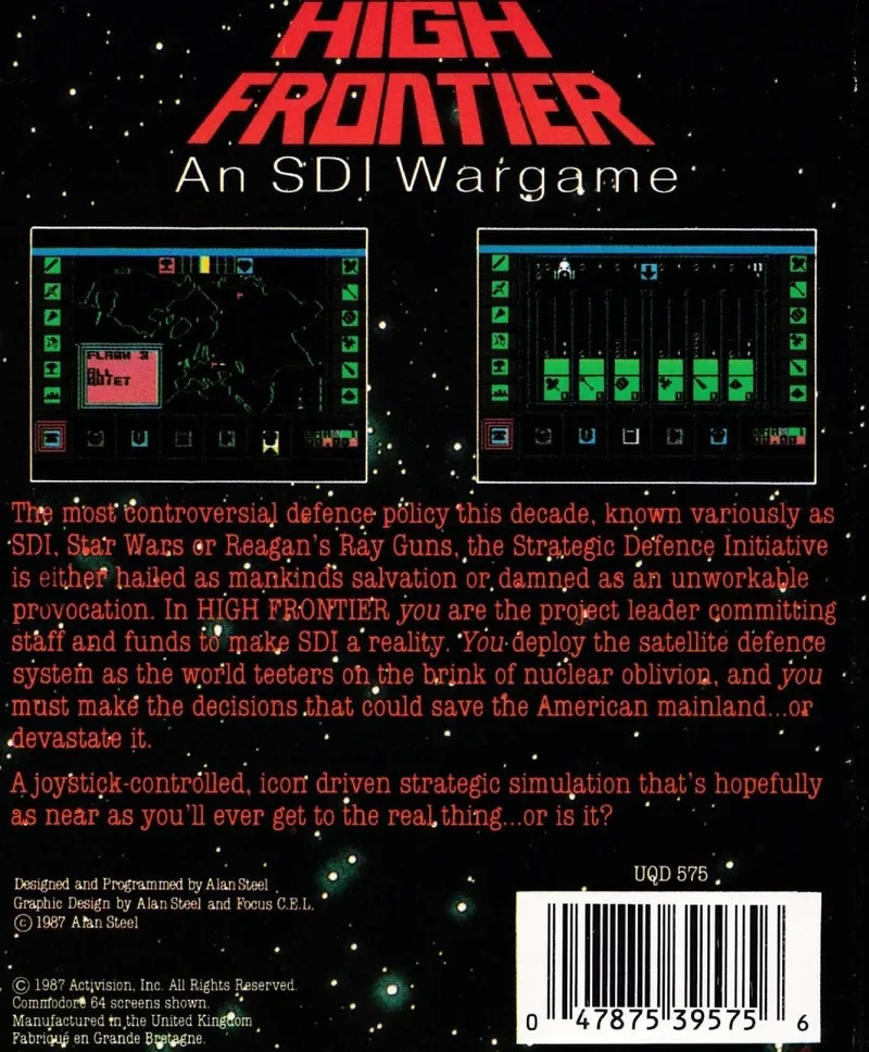 High Frontier box back