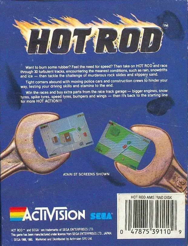 Hot Rod box back