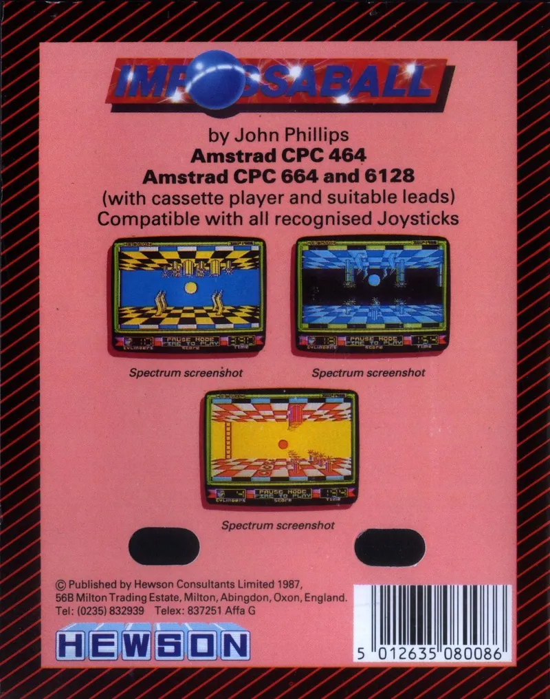Impossaball box back