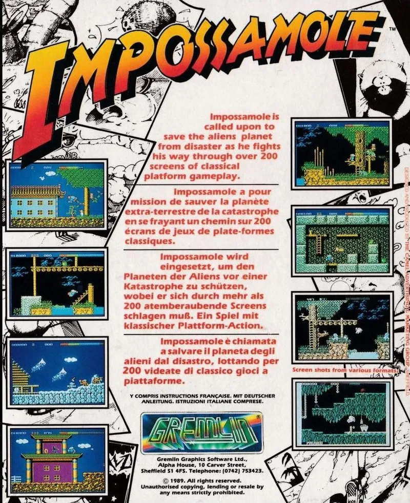 Impossamole box back