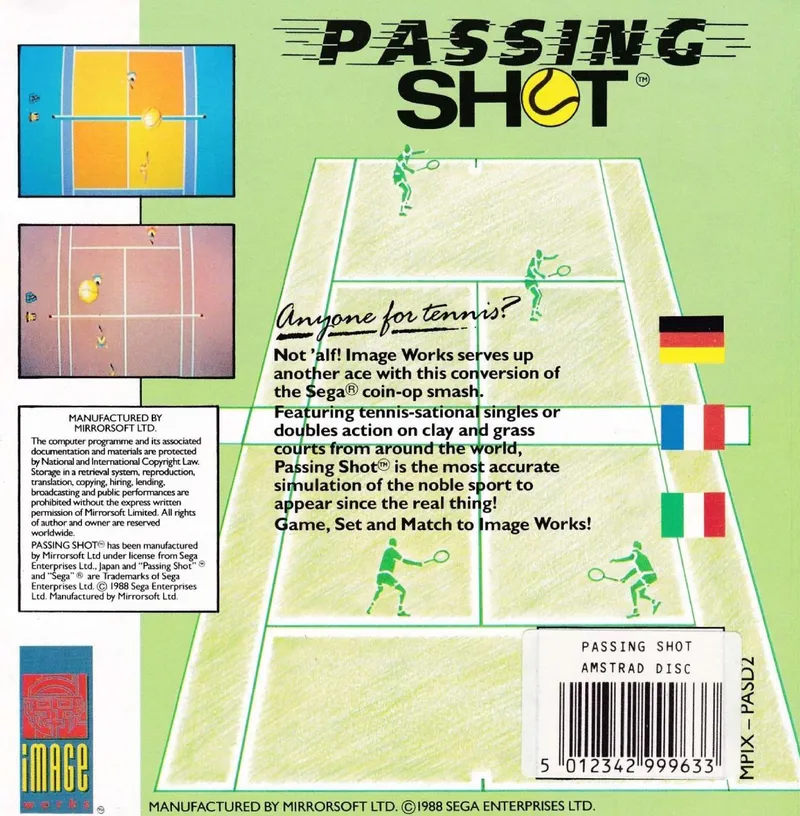 Passing Shot box back