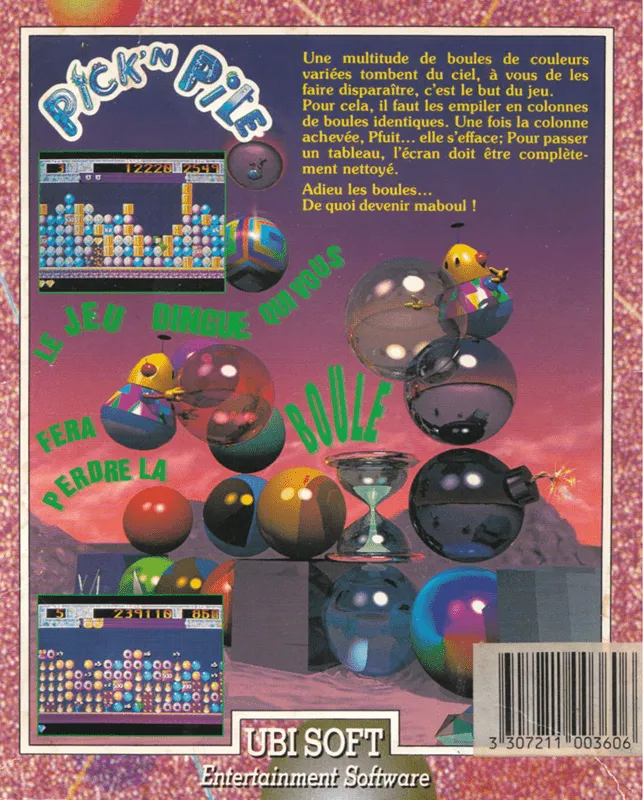 Pick 'n Pile box back