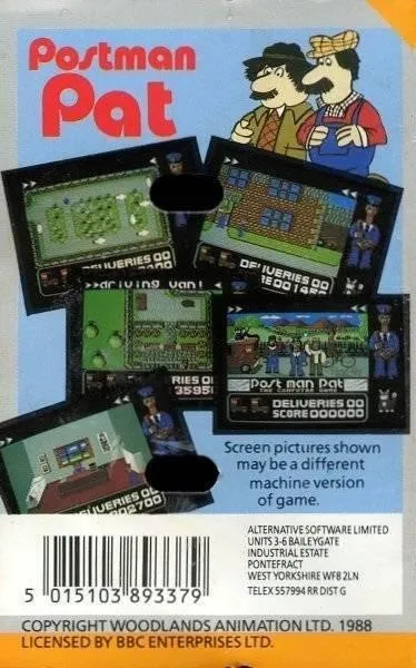 Postman Pat box back