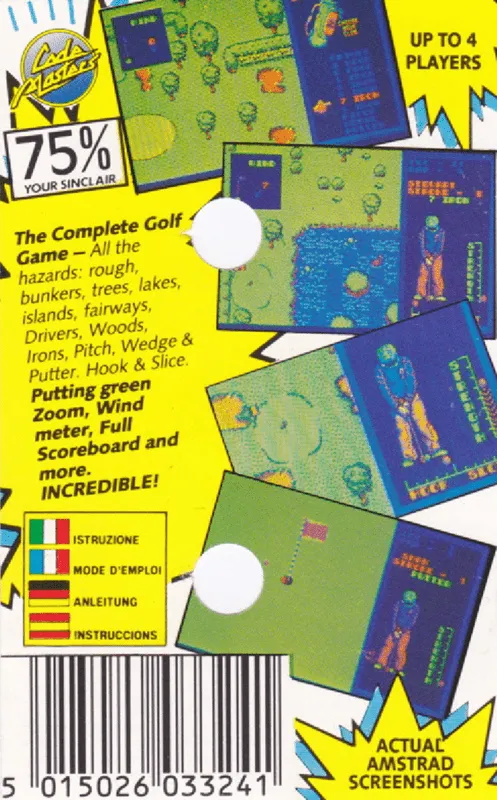 Pro Golf Simulator box back