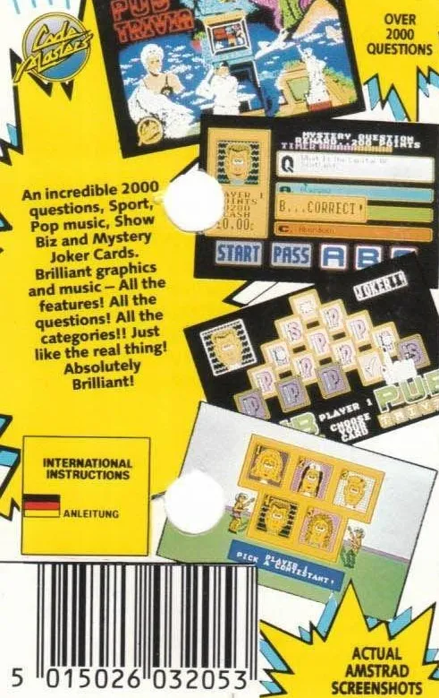 Pub Trivia box back