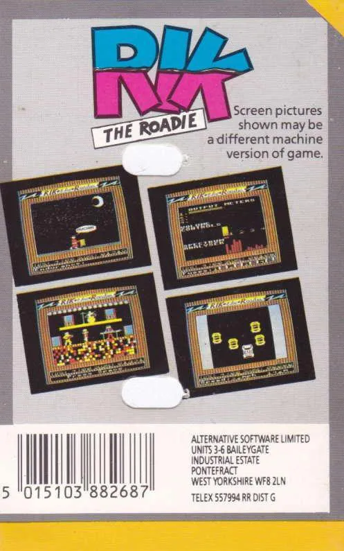 Rik the Roadie box back