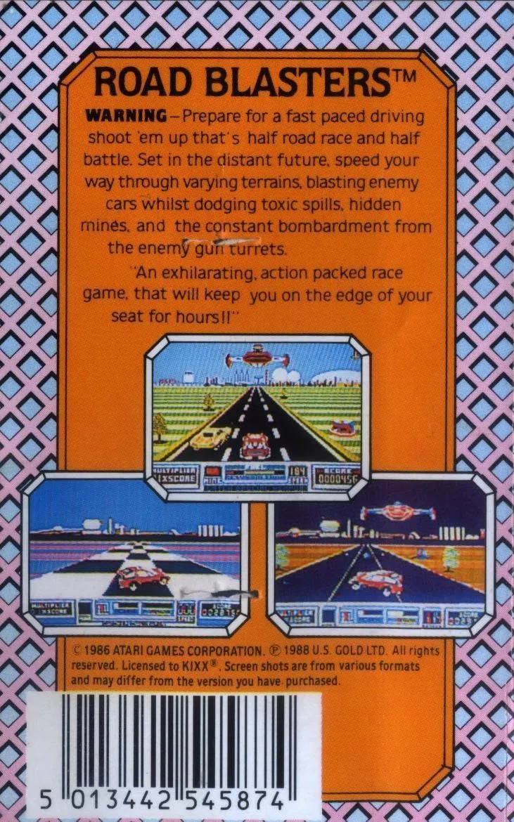 Road Blasters box back