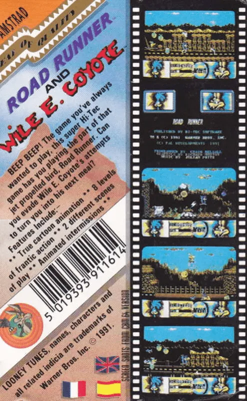 Road Runner and Wile E. Coyote box back