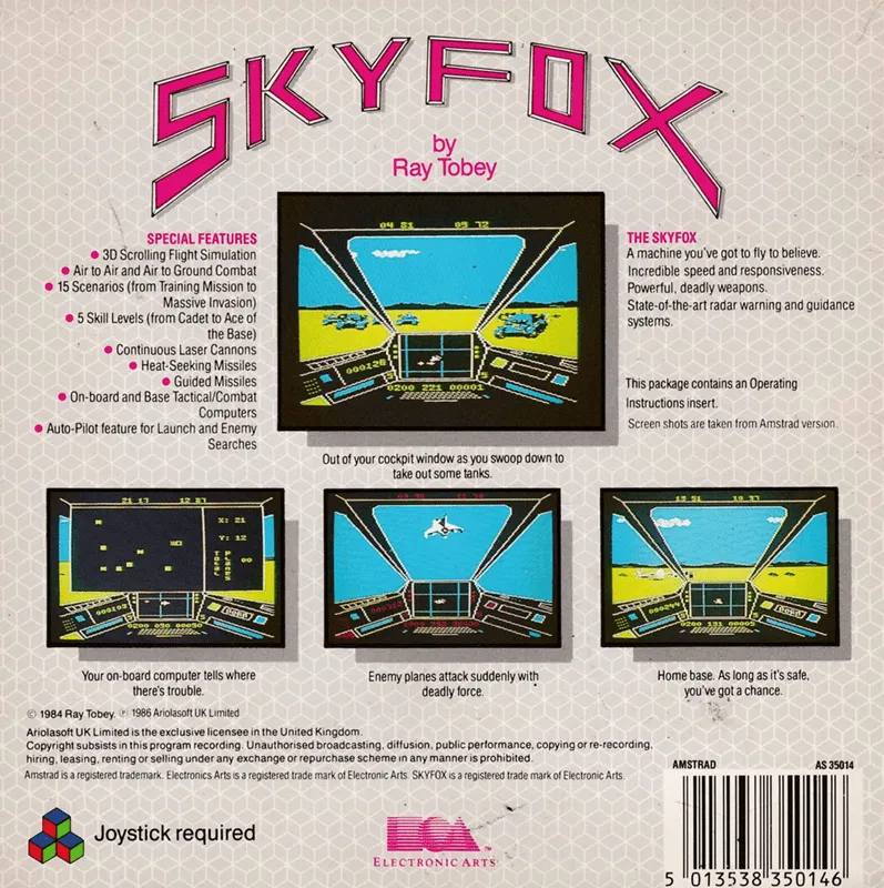 Skyfox box back