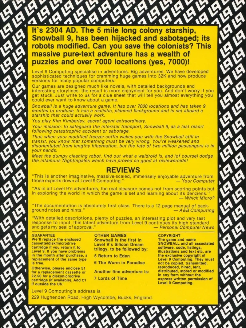 Snowball box back