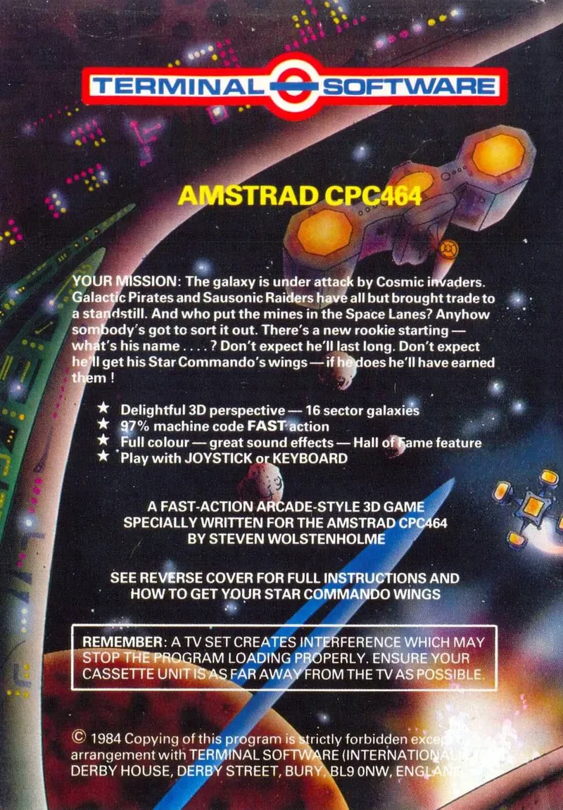 Star Commando box back