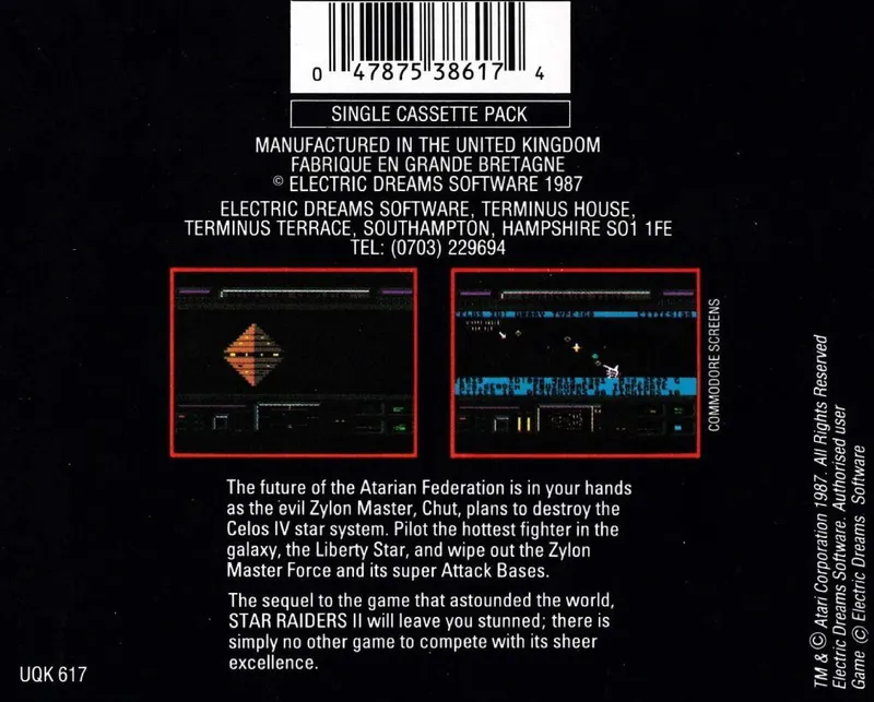 Star Raiders II box back