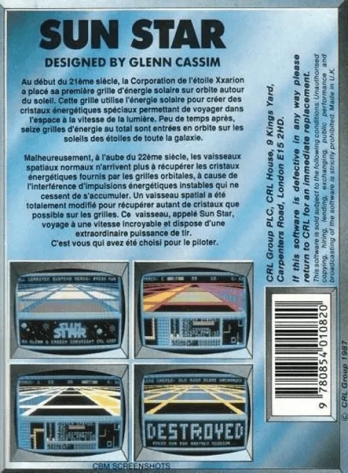 Sun Star box back