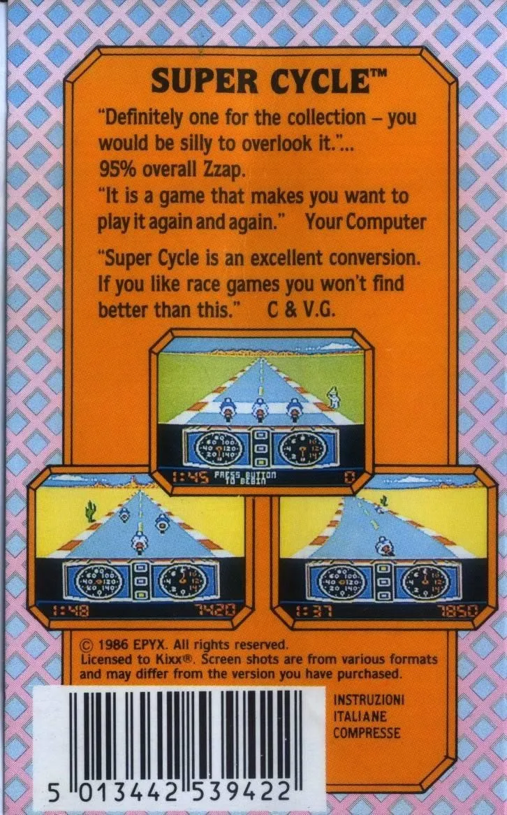 Super Cycle box back