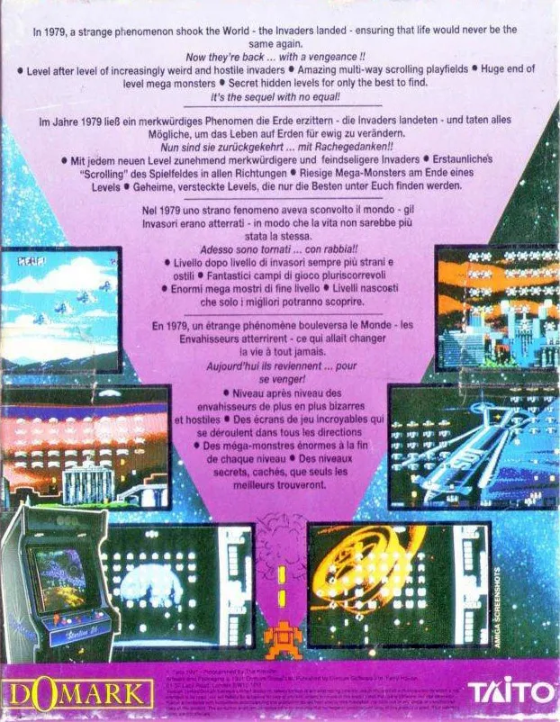 Super Space Invaders box back