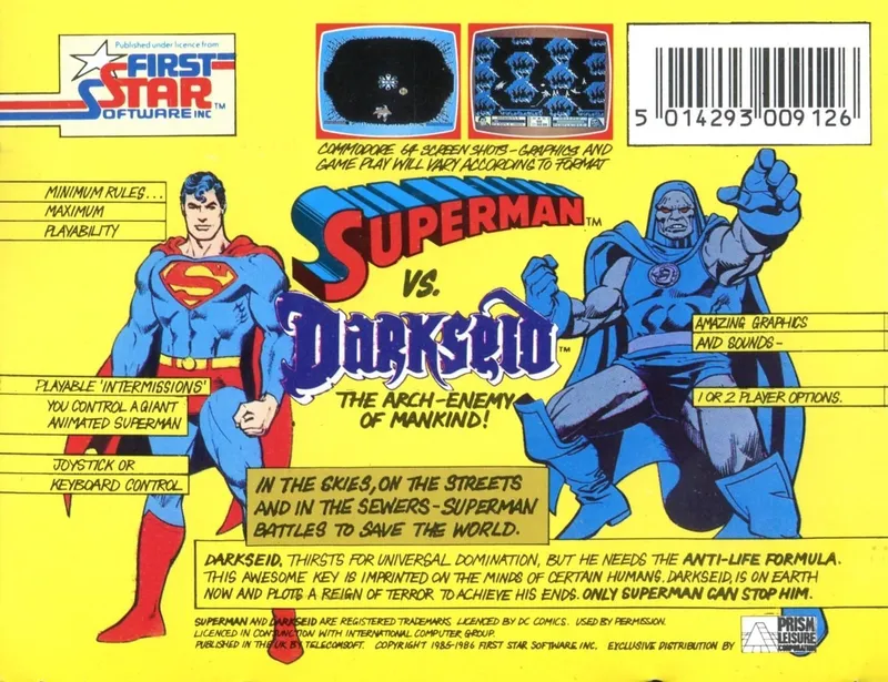 Superman: The Game box back
