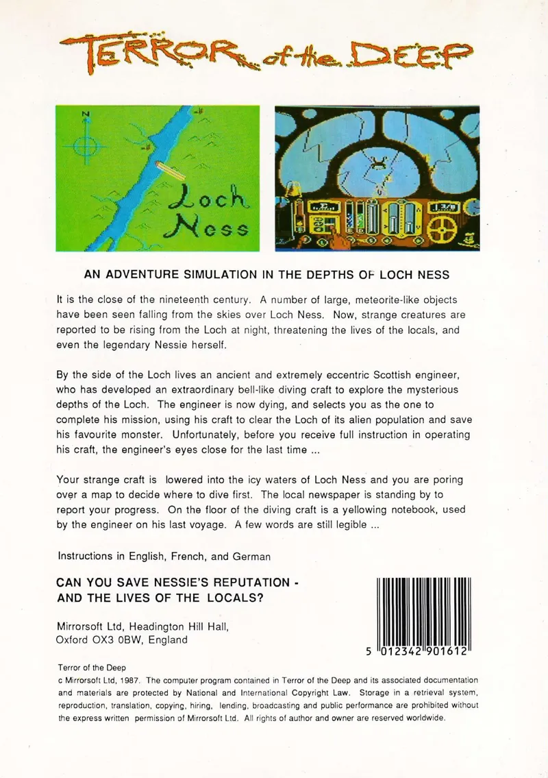 Terror of the Deep box back