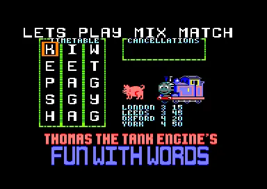 Backdrop artwork for Thomas The Tank Engine's Fun With Words
