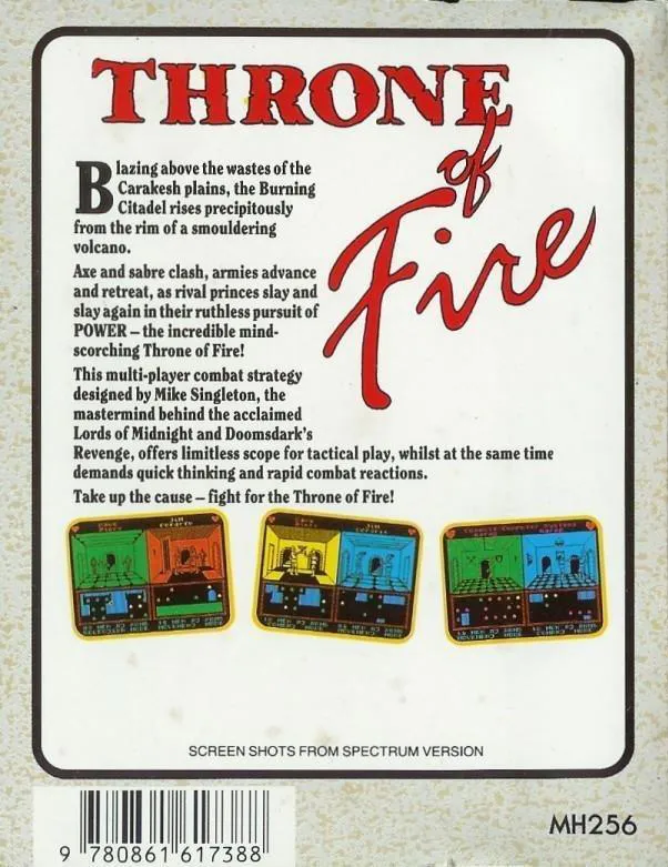 Throne of Fire box back