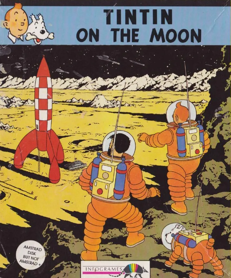 Tintin on the Moon box art