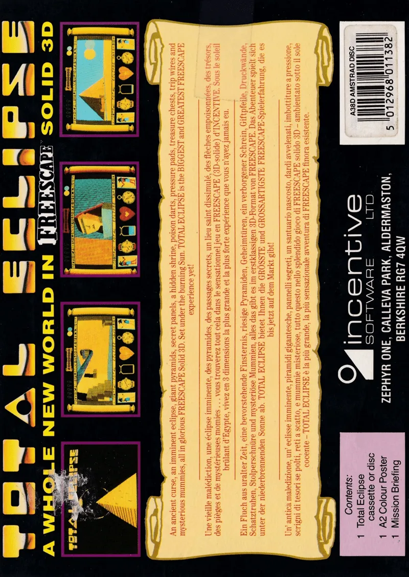 Total Eclipse box back