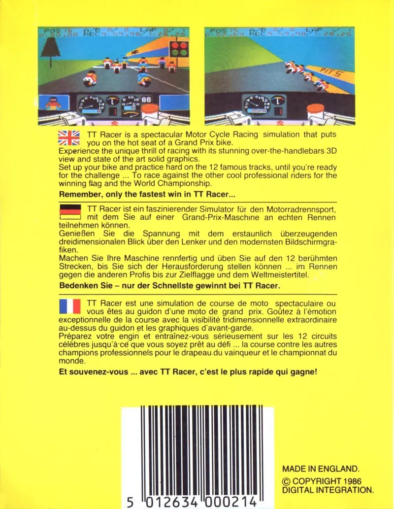 TT Racer box back