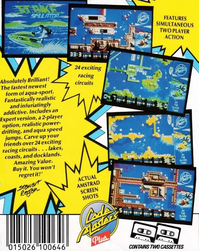 Jet Bike Simulator box back