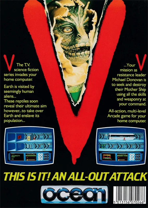 V: The Visitors box back
