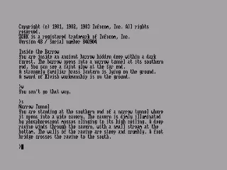 Zork II: The Wizard of Frobozz screenshot
