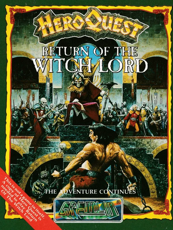 HeroQuest: Return of the Witch Lord cover art for Amstrad CPC