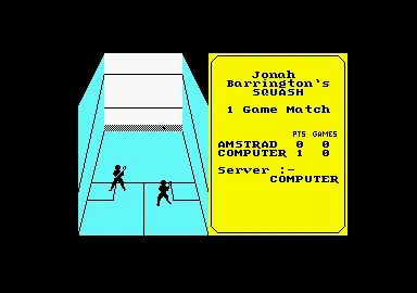 Backdrop artwork for Jonah Barrington's Squash