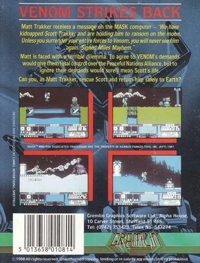 Mask III: Venom Strikes Back box back