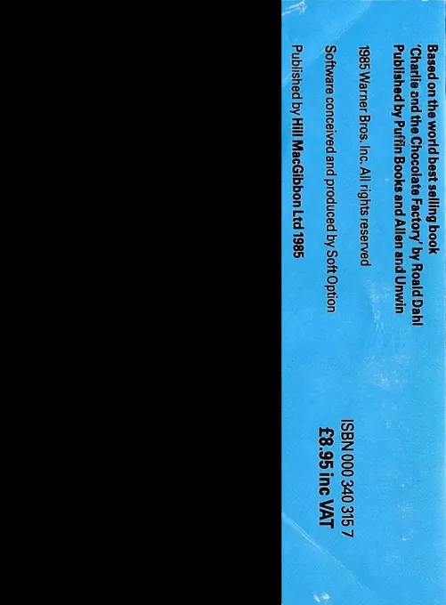 Charlie and the Chocolate Factory box back