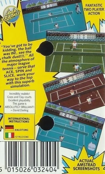 Pro Tennis Simulator box back
