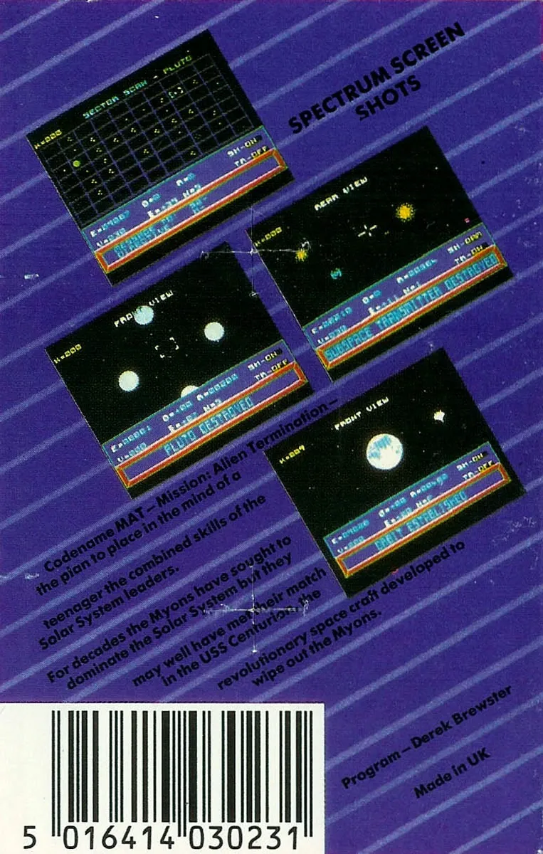 Codename Mat box back