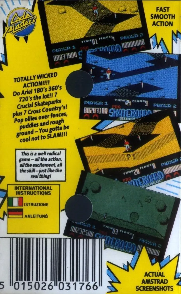 Pro Skateboard Simulator box back