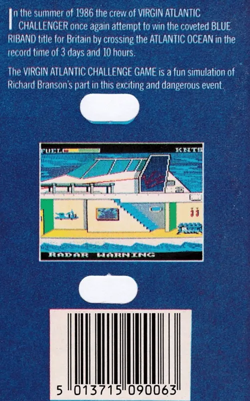 Virgin Atlantic Challenge box back