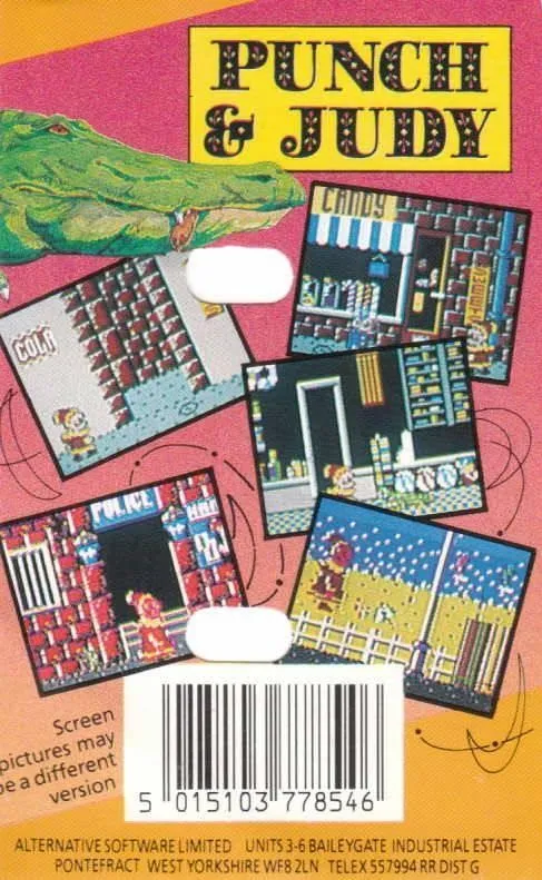 Punch & Judy box back