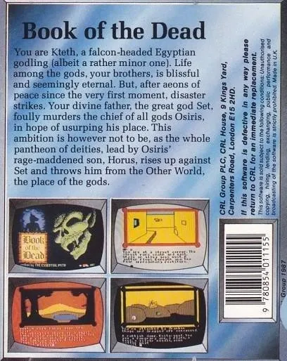 Book of the Dead box back