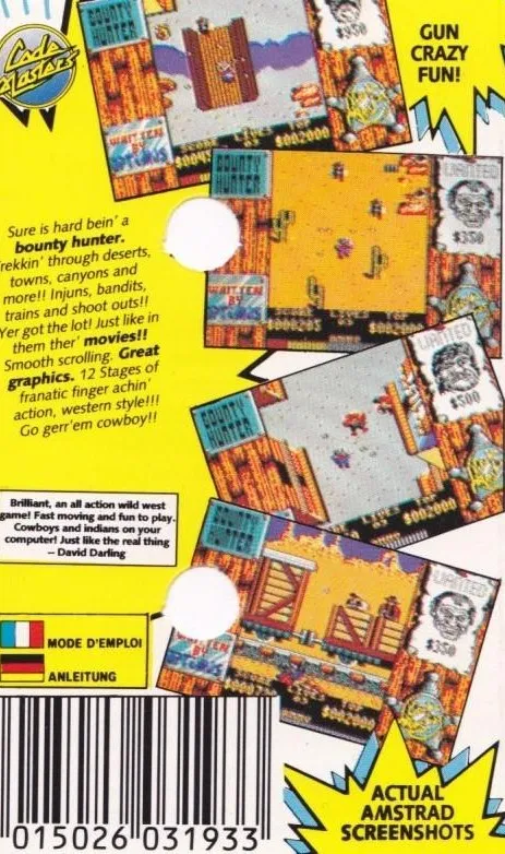 The Bounty Hunter box back